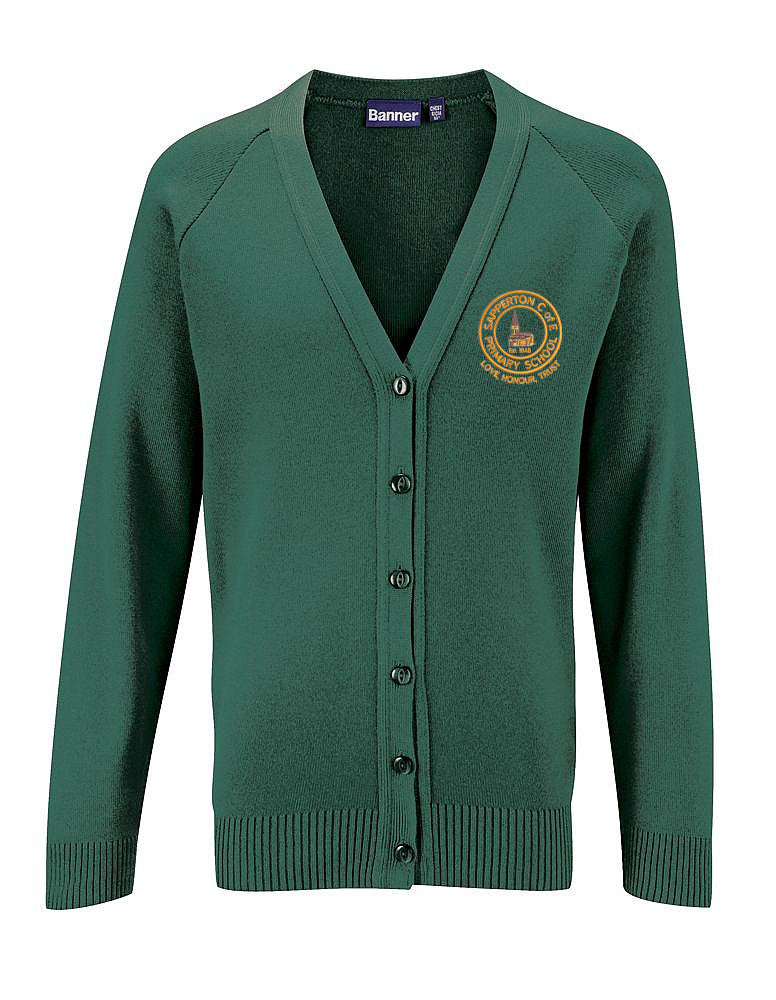 Girls V Neck Cardigan
