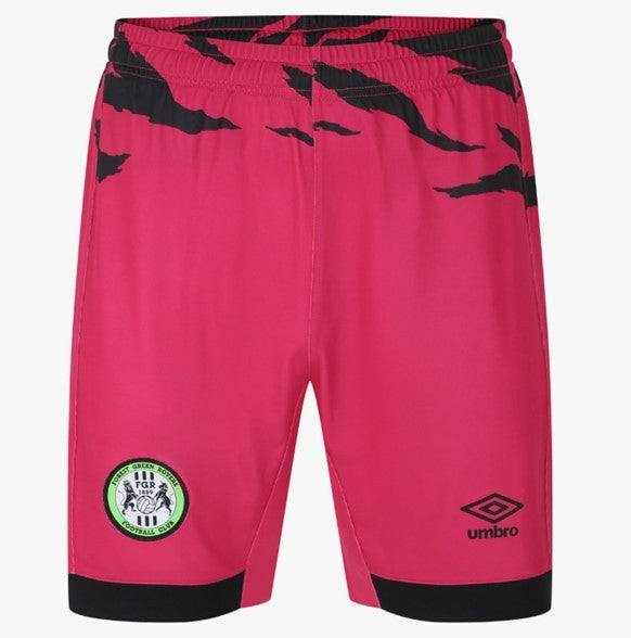 UMBRO FOREST GREEN ROVERS JUNIOR AWAY SHORTS 2023/24