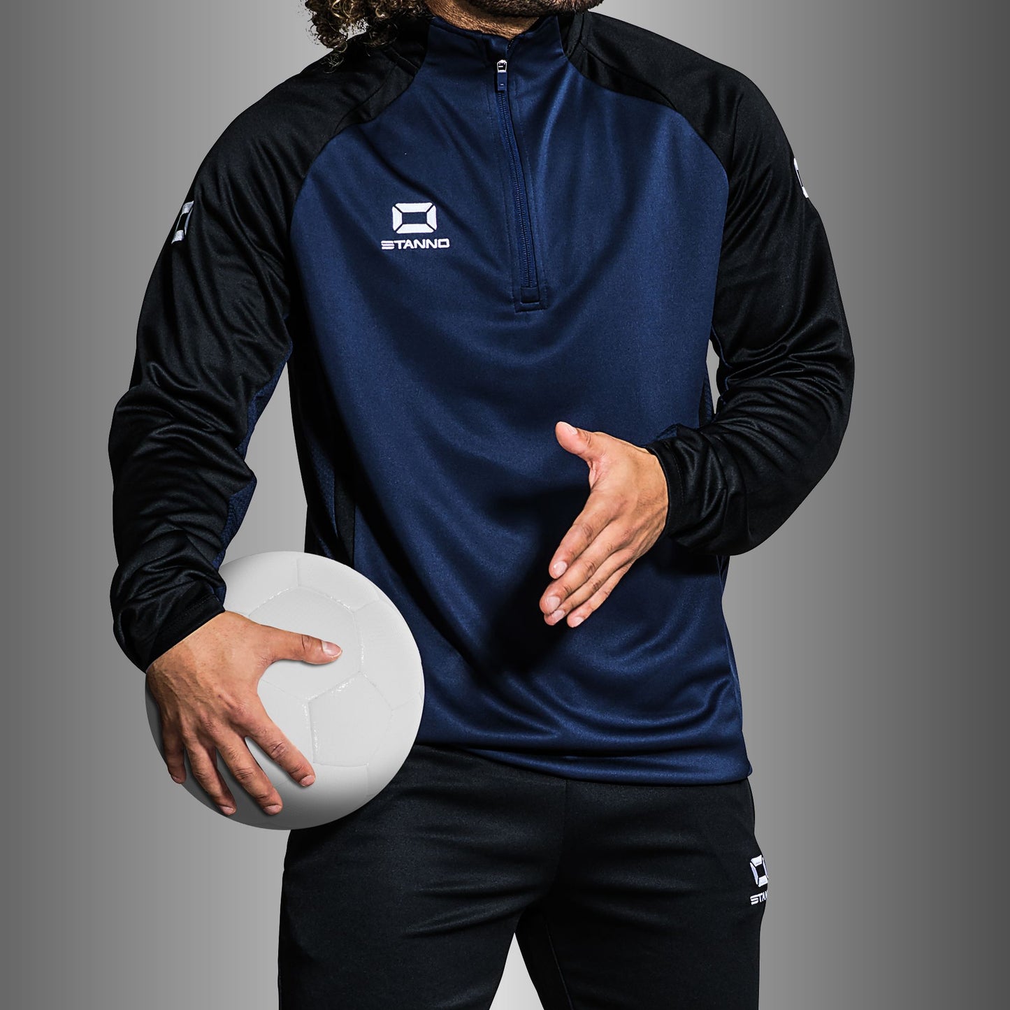 CLANFIELD FC STADIO PLAYERS HALF ZIP SNR
