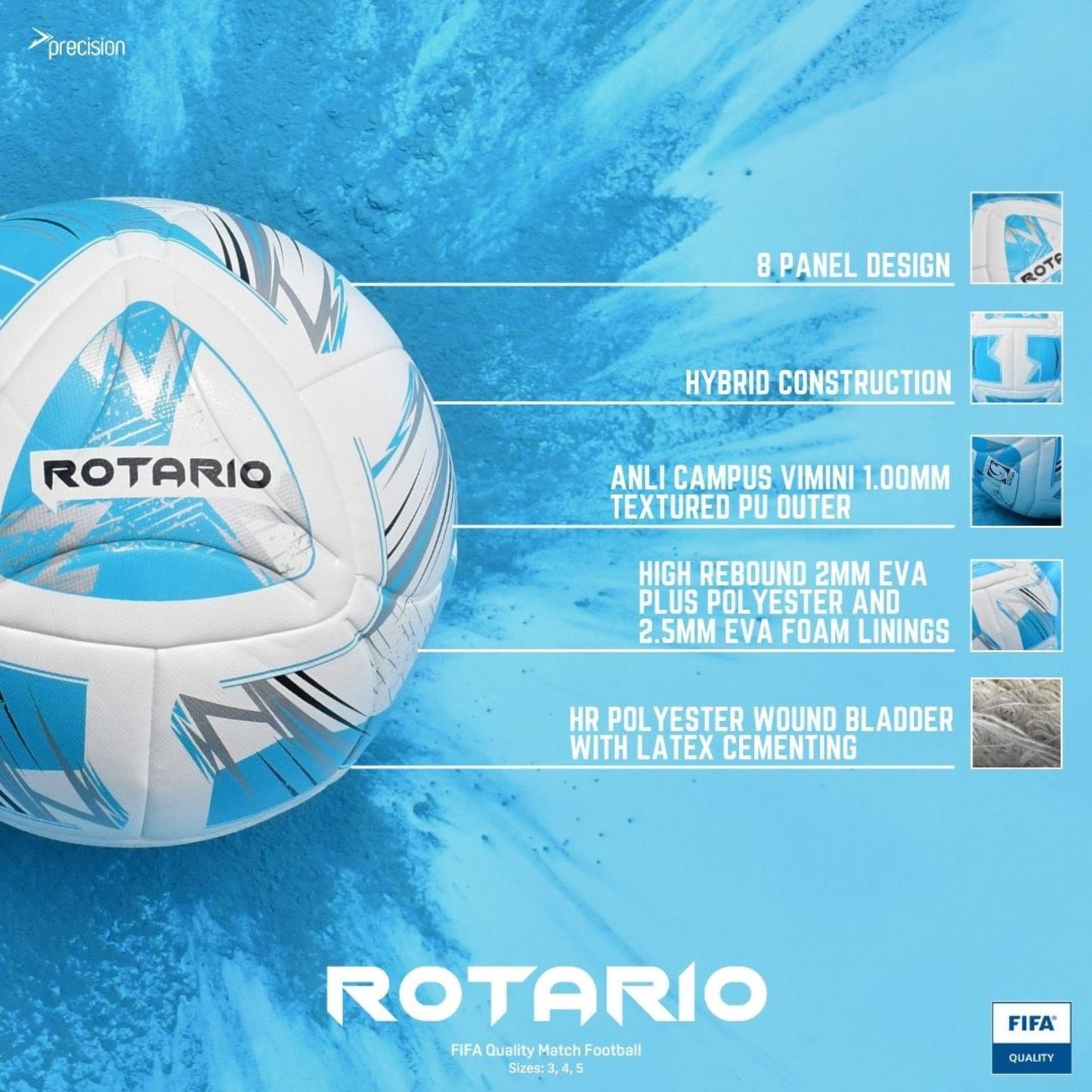 PRECISION ROTARIO FIFA QUALITY MATCH BALL