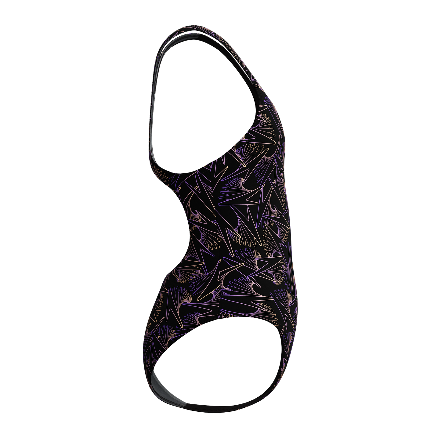 SPEEDO GIRLS HYPERBOOM MEDALIST ALLOVER PRINT SWIMSUIT