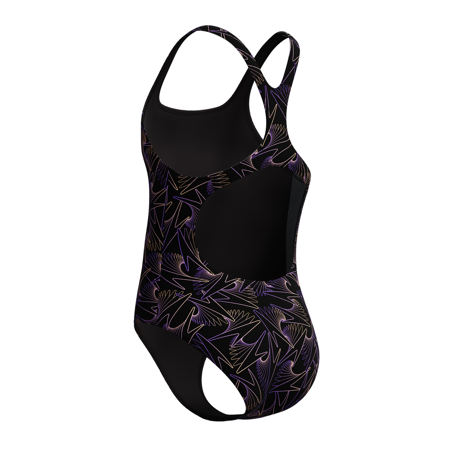 SPEEDO GIRLS HYPERBOOM MEDALIST ALLOVER PRINT SWIMSUIT