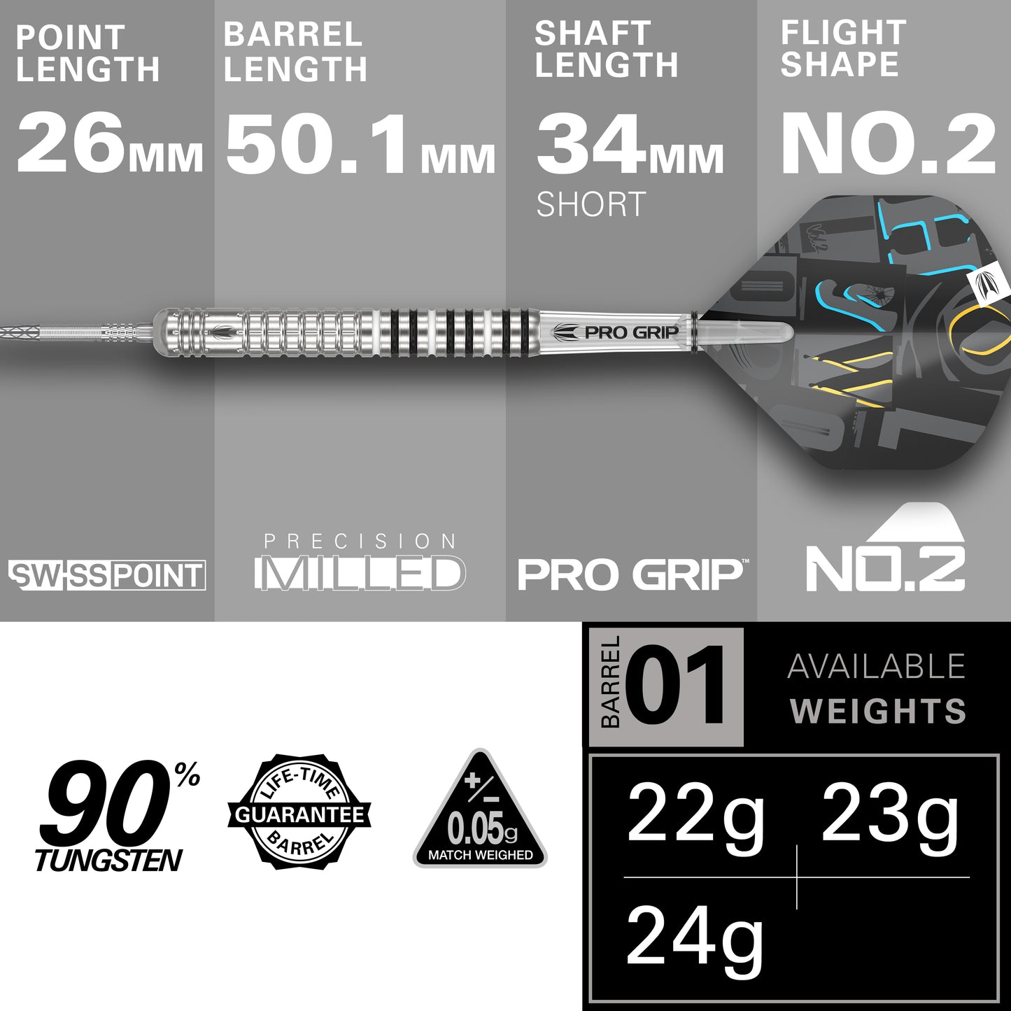 TARGET CHRIS DOBEY G1 SP 90% DARTS