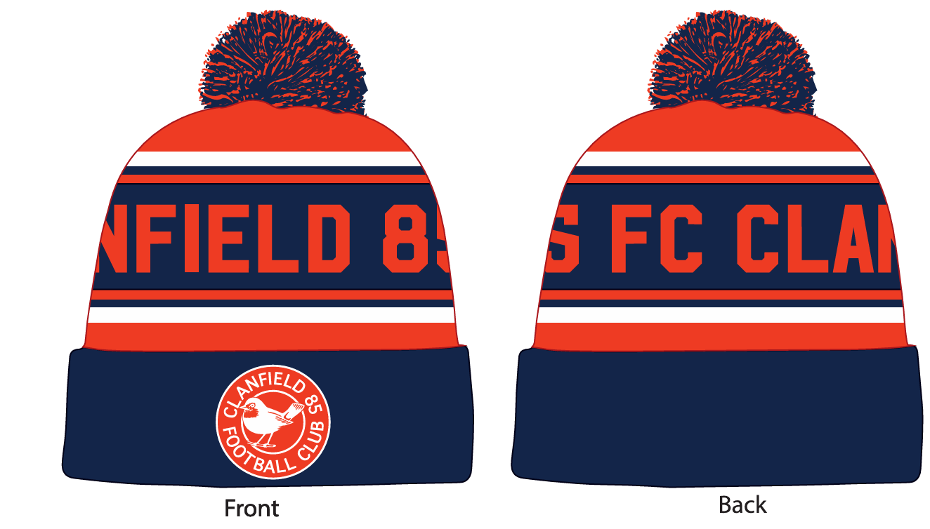 CLANFIELD FC BESPOKE BOBBLE HAT