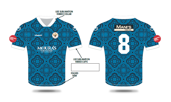 WESSEX ATHLETIC FUTSAL CLUB SUBLIMATED SHIRT OPTION 4 - JNR