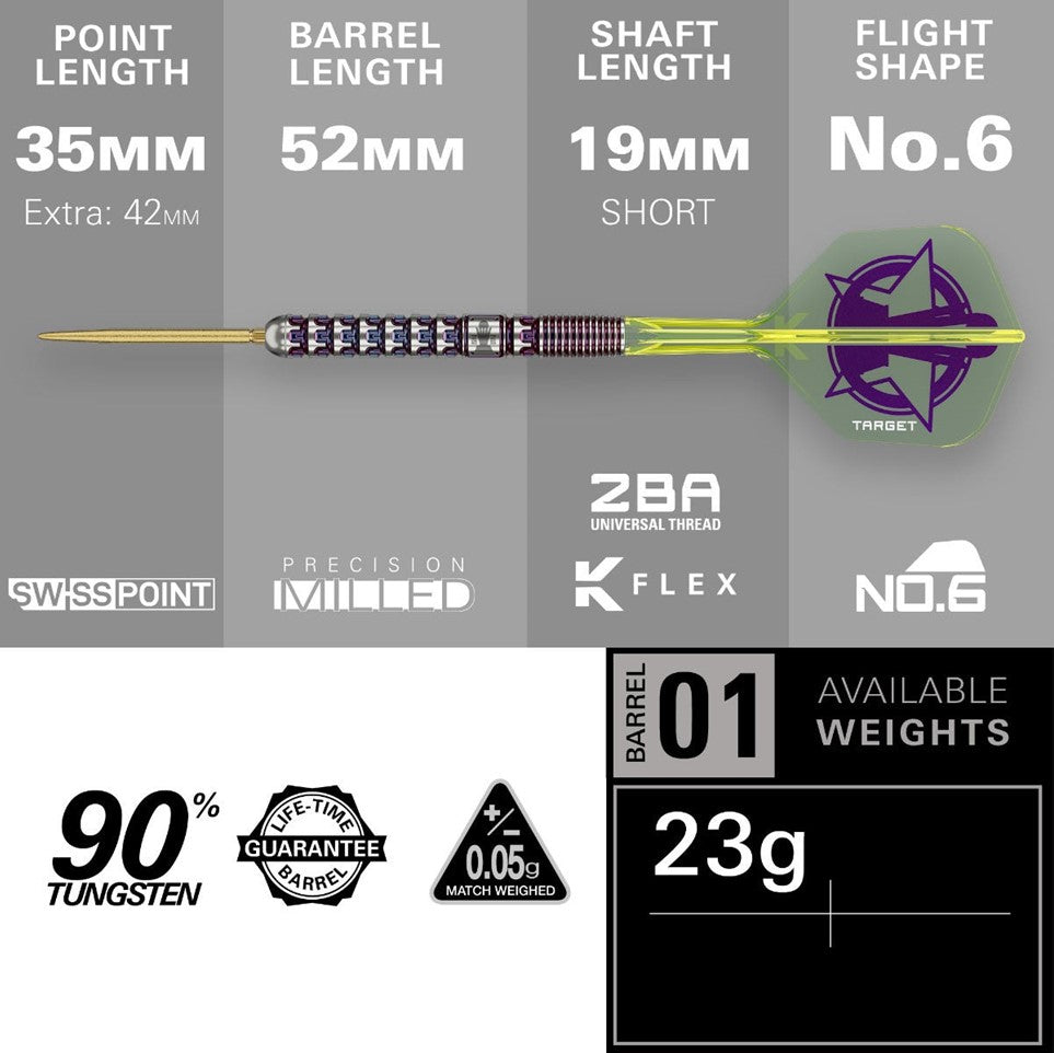TARGET LUKE LITTLER G1 WORLD CHAMPION SP 90% DARTS