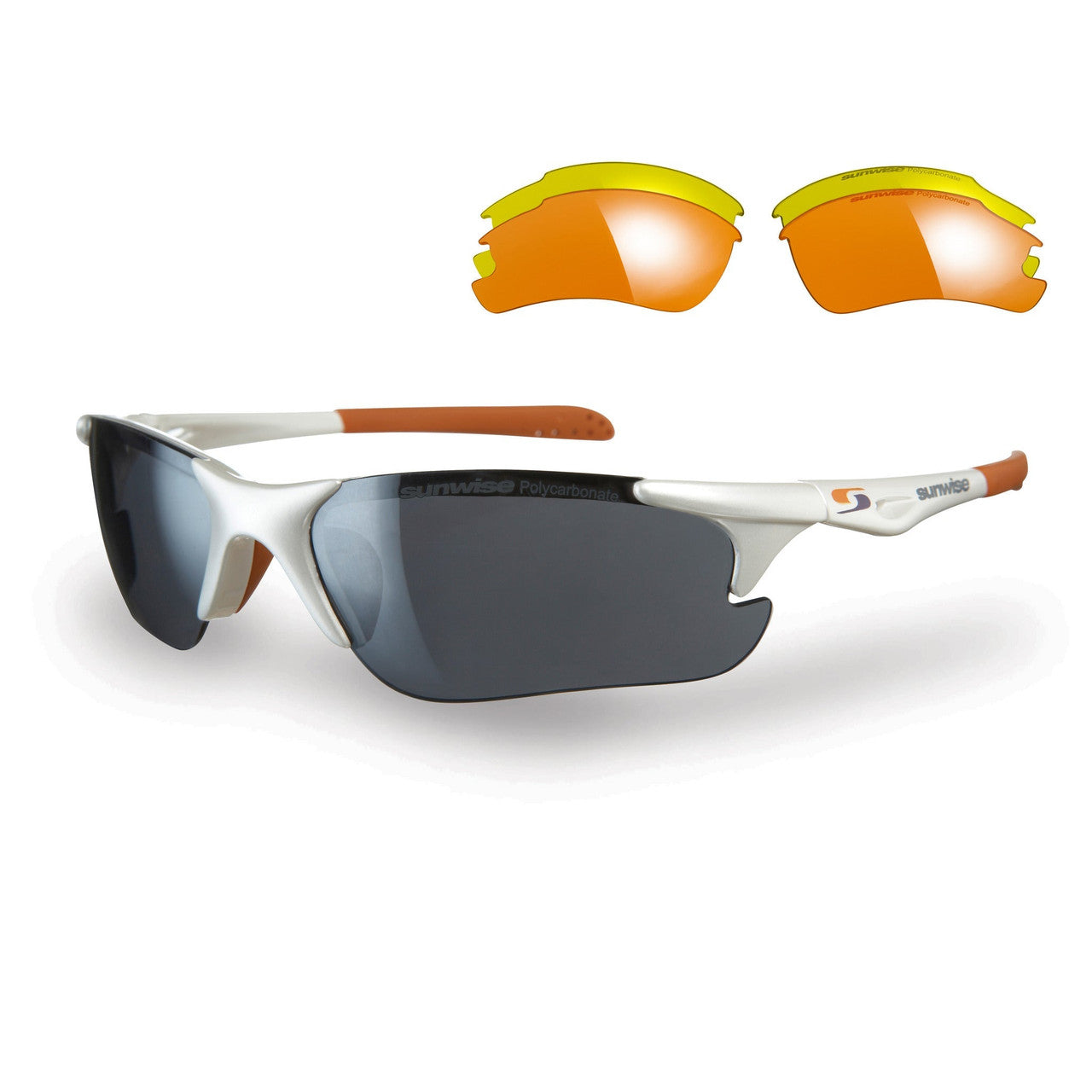 SUNWISE TWISTER SPORTS SUNGLASSES WITH INTERCHANGEABLE LENSES