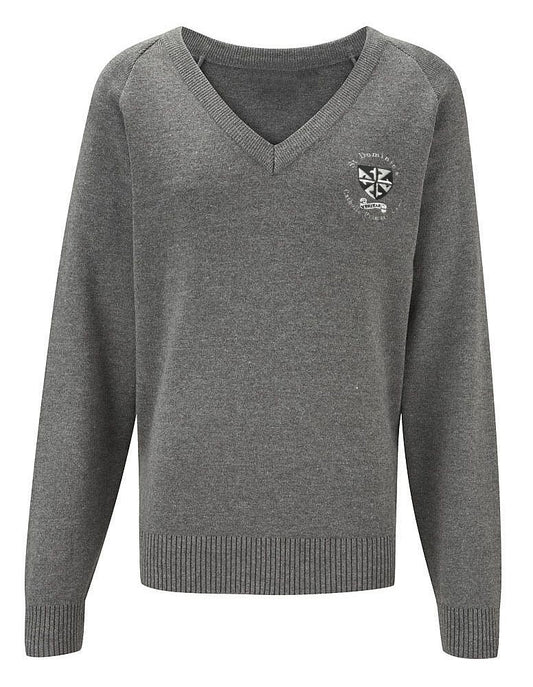 ST DOMINICS BOYS V NECK SWEATER 24" - 36" CHEST