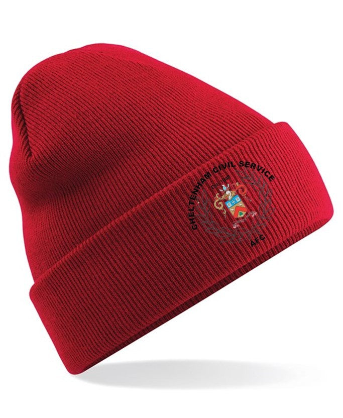 CHELTENHAM CIVIL SERVICE AFC CUFFED BEANIE HAT