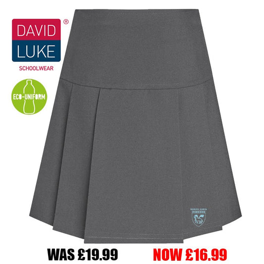 REDNOCK GIRLS GREY PLEAT SKIRT-JNR