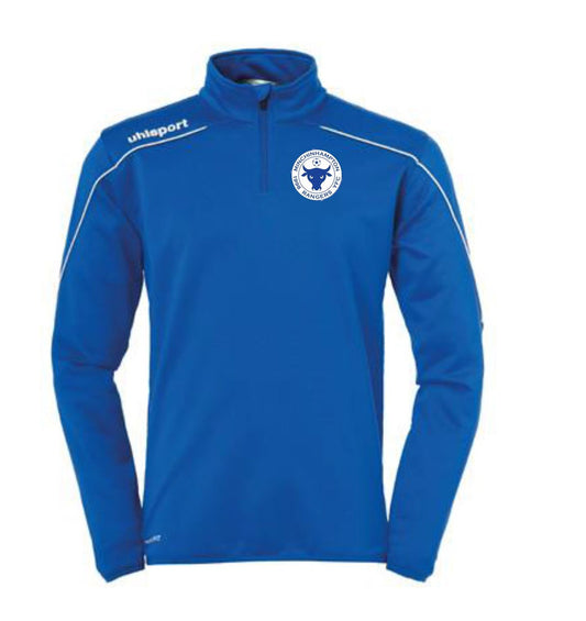 UHLSPORT MINCHINHAMPTON RANGERS YFC SENIOR ½ ZIP TOP - BLUE