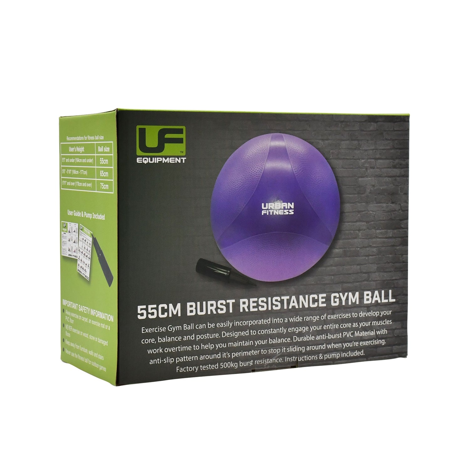 URBAN FITNESS SWISS BALL 55CM