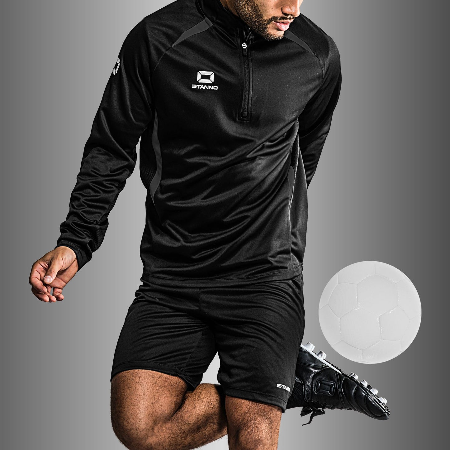 CLANFIELD FC STADIO MANAGERS HALF ZIP JNR