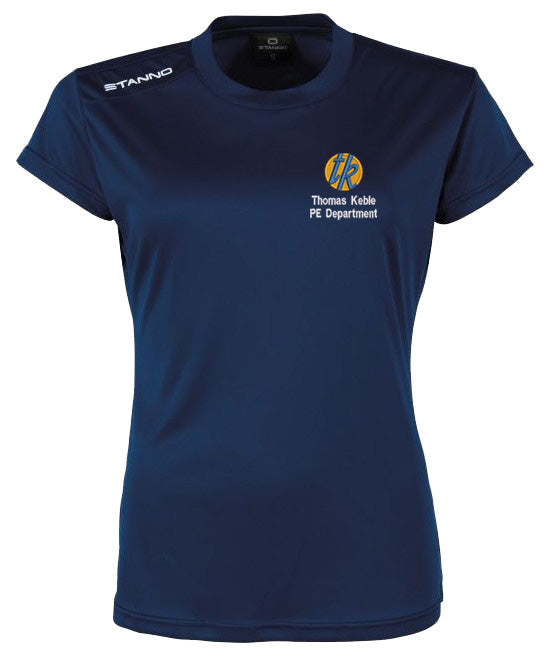 TK TEACHERS FIELD LADIES T-SHIRT-ROYAL OR NAVY