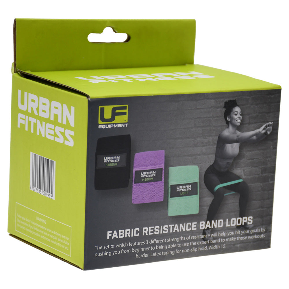 URBAN FITNESS FABRIC RESISTANCE LOOP 3PK