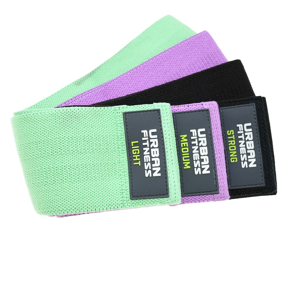 URBAN FITNESS FABRIC RESISTANCE LOOP 3PK