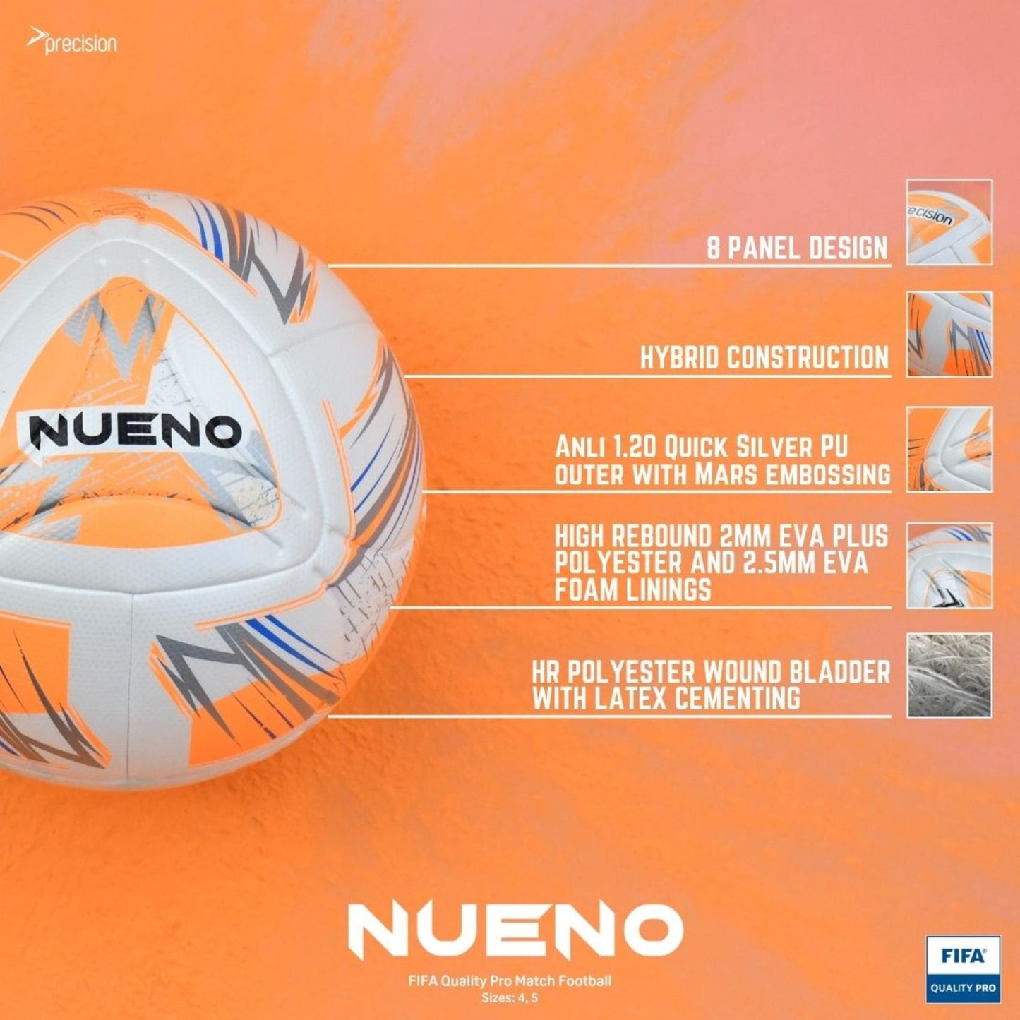 PRECISION NUENO FIFA QUALITY PRO MATCH BALL
