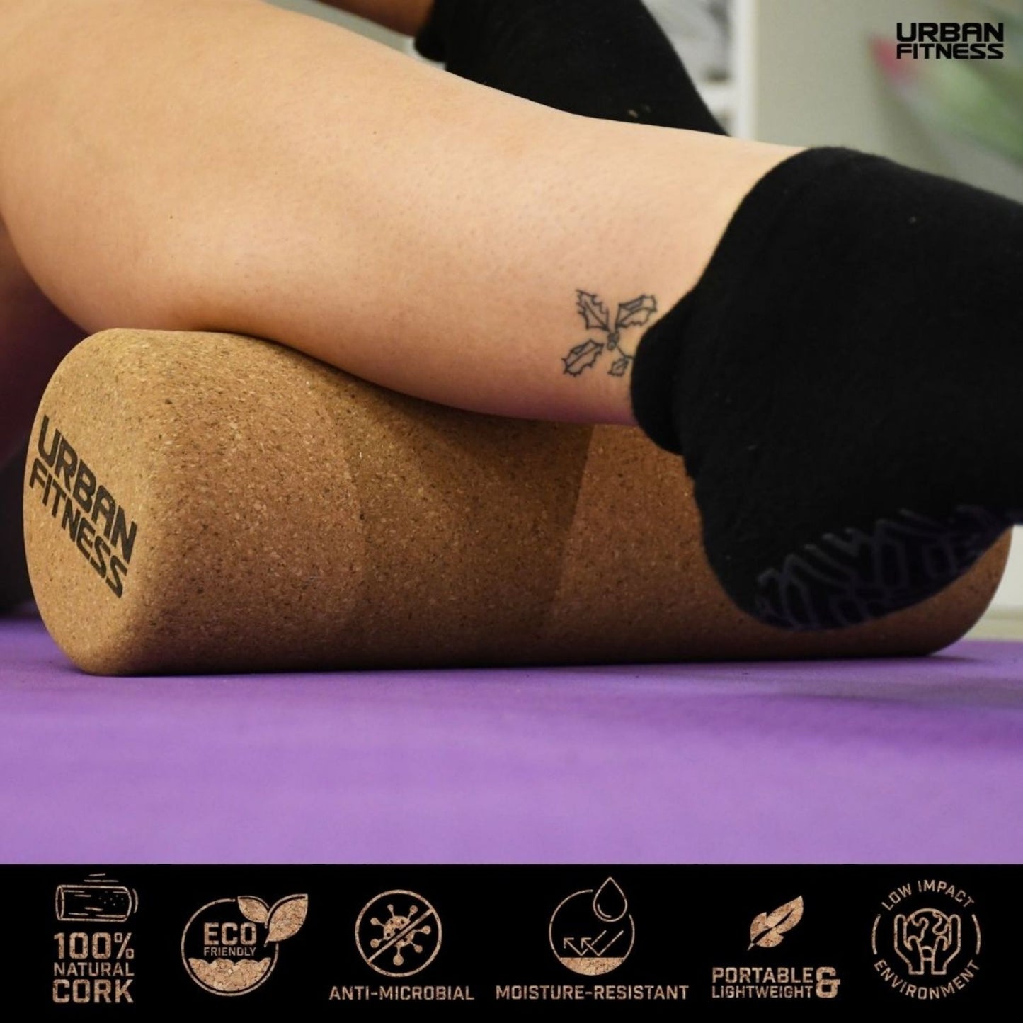 URBAN FITNESS CORK YOGA ROLLER