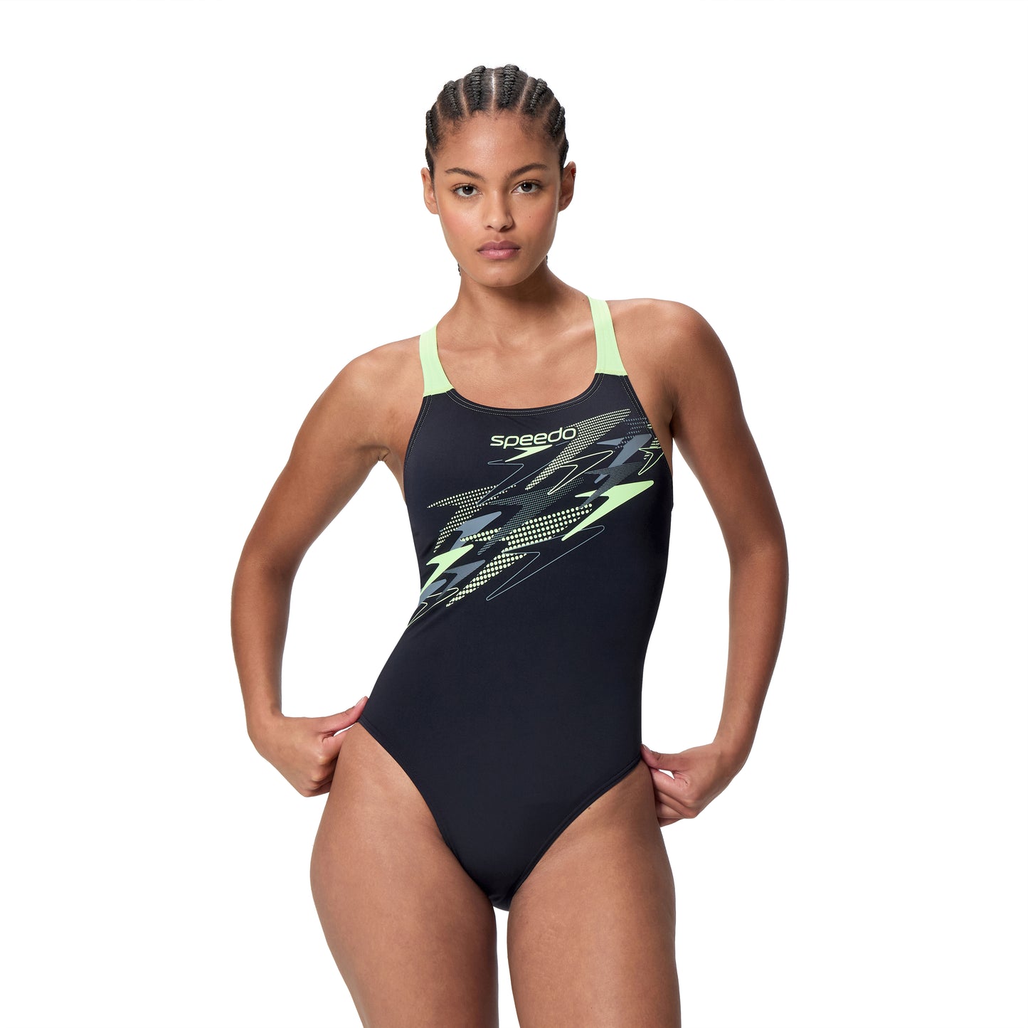 SPEEDO WOMENS MEDLEY LOGO SWIMSUIT