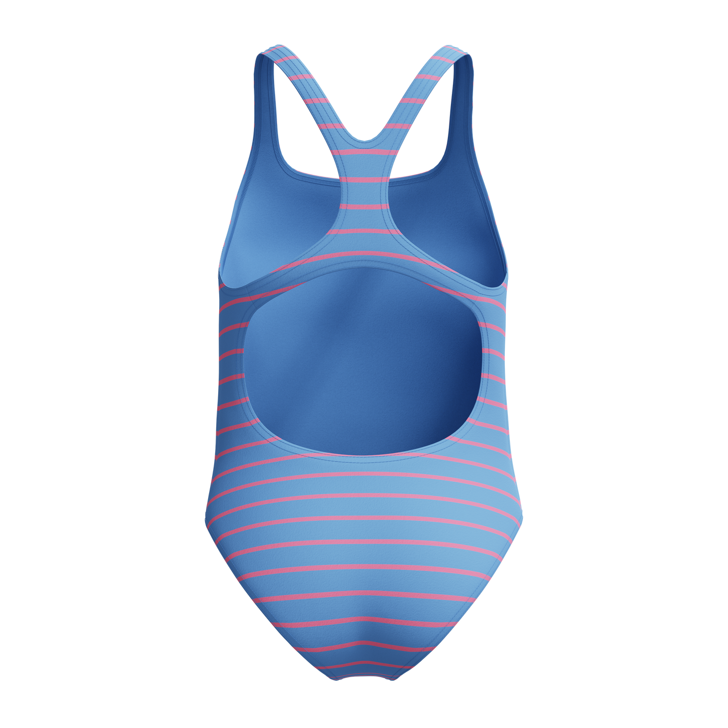 SPEEDO GIRLS STRIPED PRINTED MEDALIST SWIMSUIT