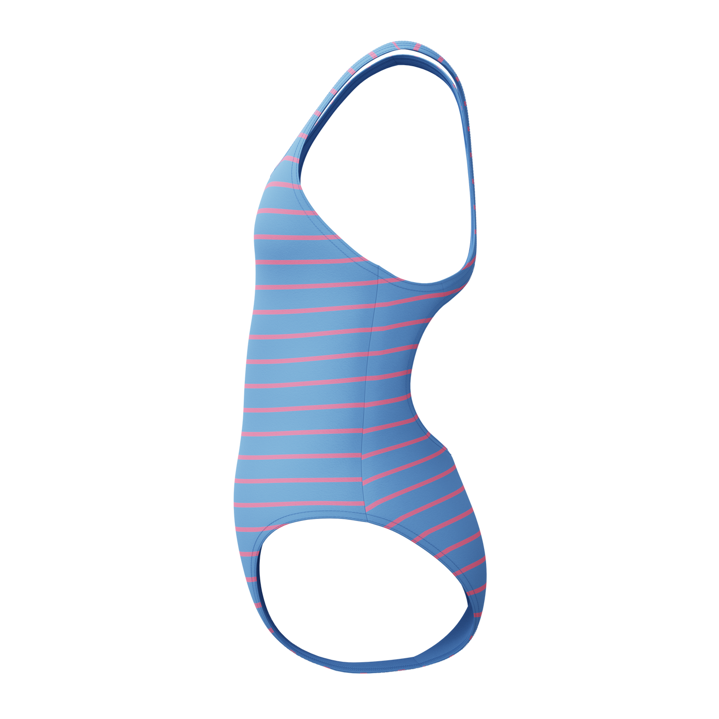 SPEEDO GIRLS STRIPED PRINTED MEDALIST SWIMSUIT