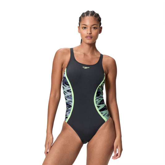 SPEEDO WOMENS HYPERBOOM SPLICE MUSCLEBACK SWIMSUIT