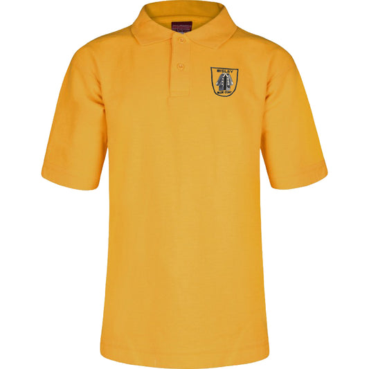 BISLEY BLUE COAT POLO SHIRT-GOLD
