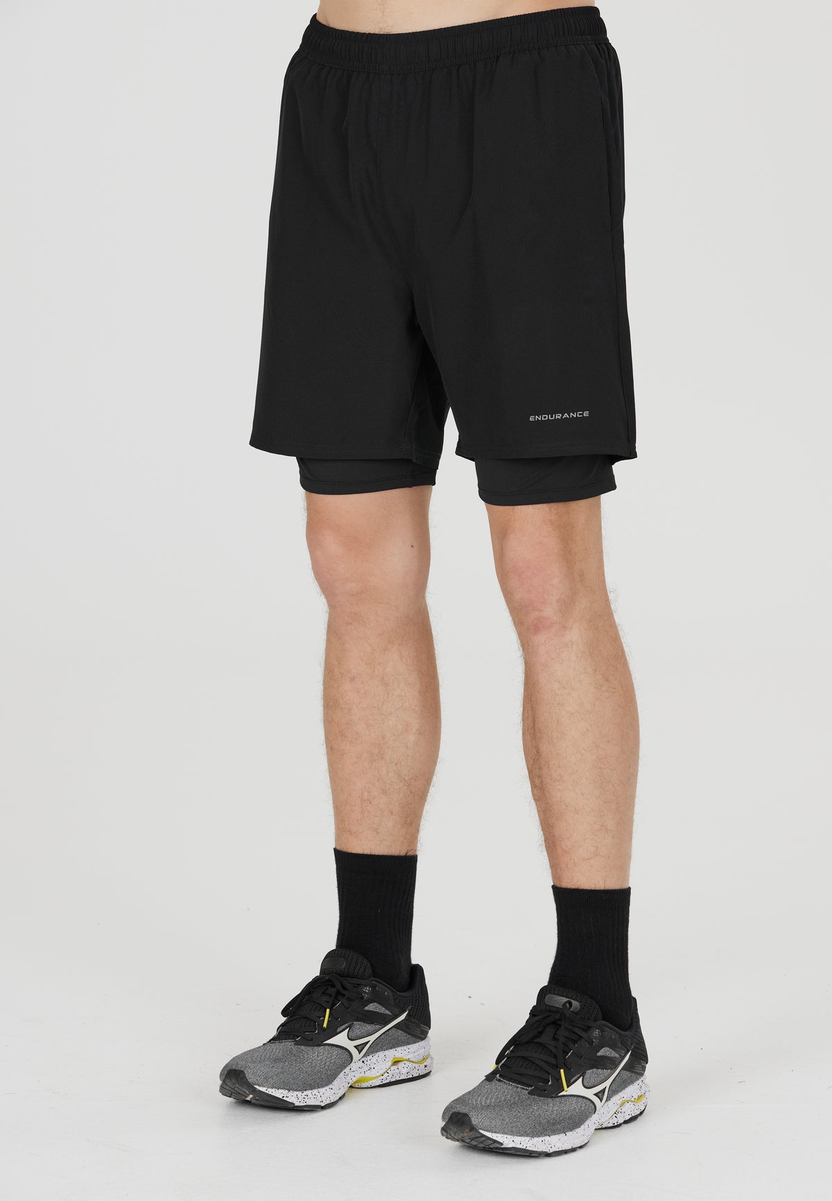 ENDURANCE MENS KROS 2IN1 SHORTS