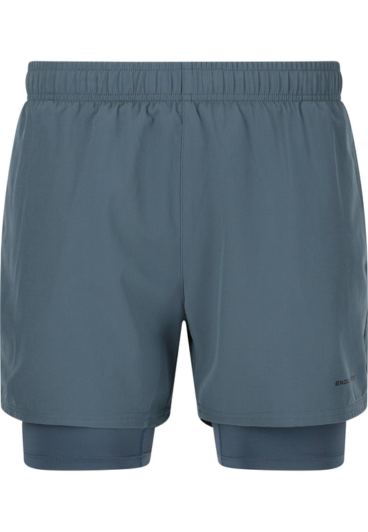 ENDURANCE MENS KROS 2IN1 SHORTS