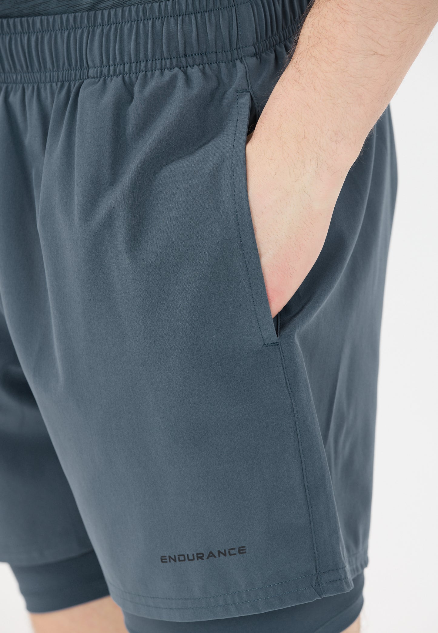 ENDURANCE MENS KROS 2IN1 SHORTS
