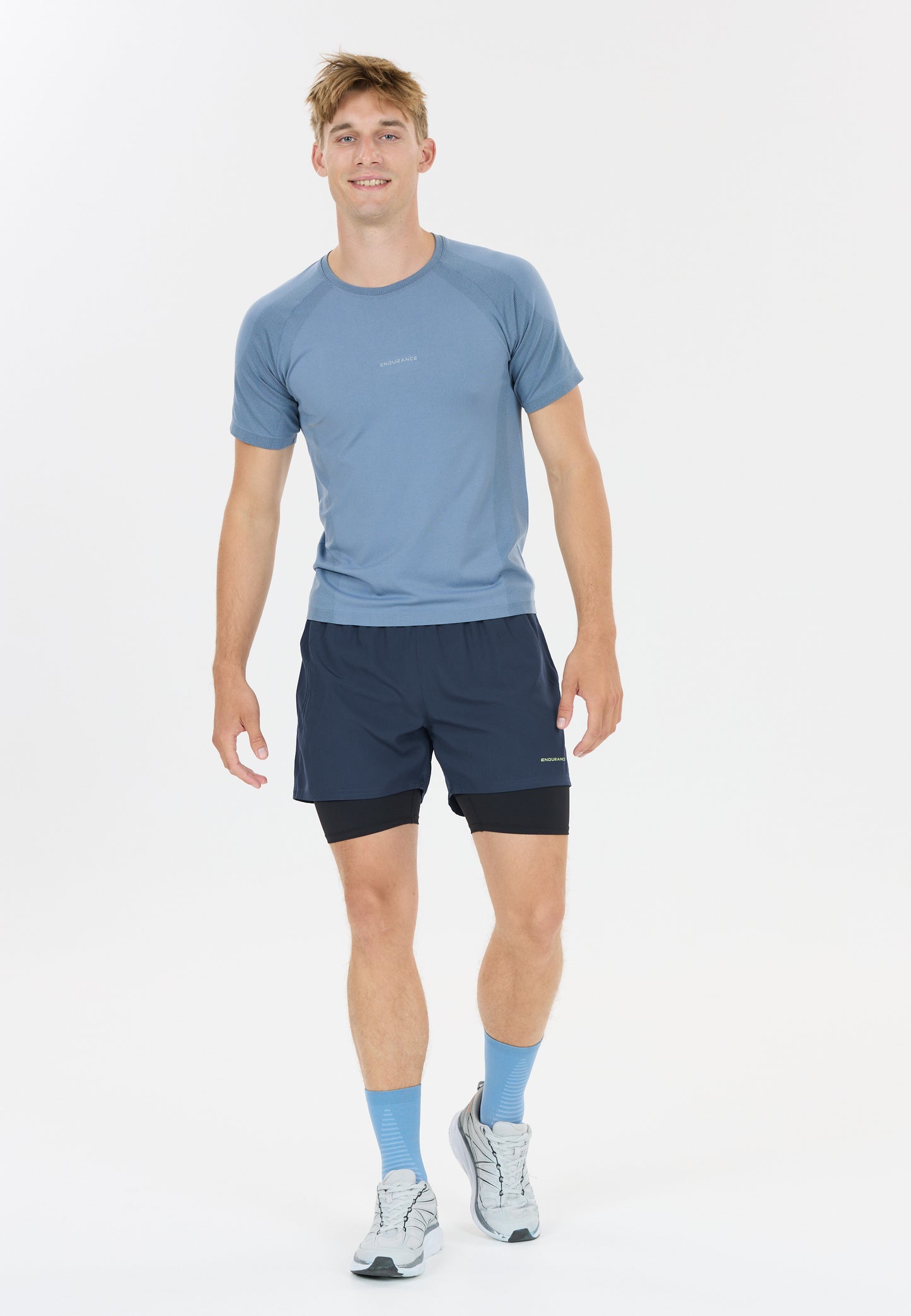 ENDURANCE MENS KROS 2IN1 SHORTS