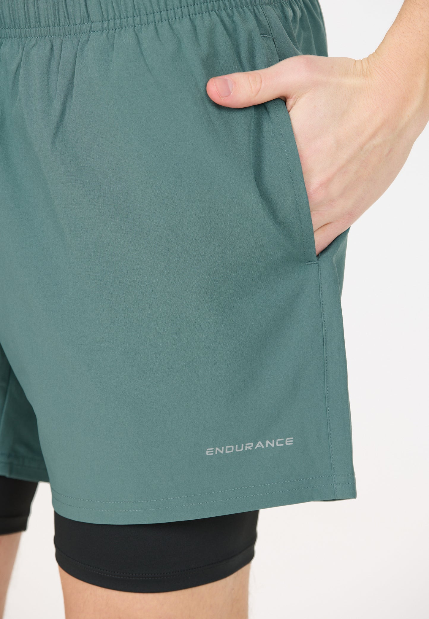 ENDURANCE MENS KROS 2IN1 SHORTS