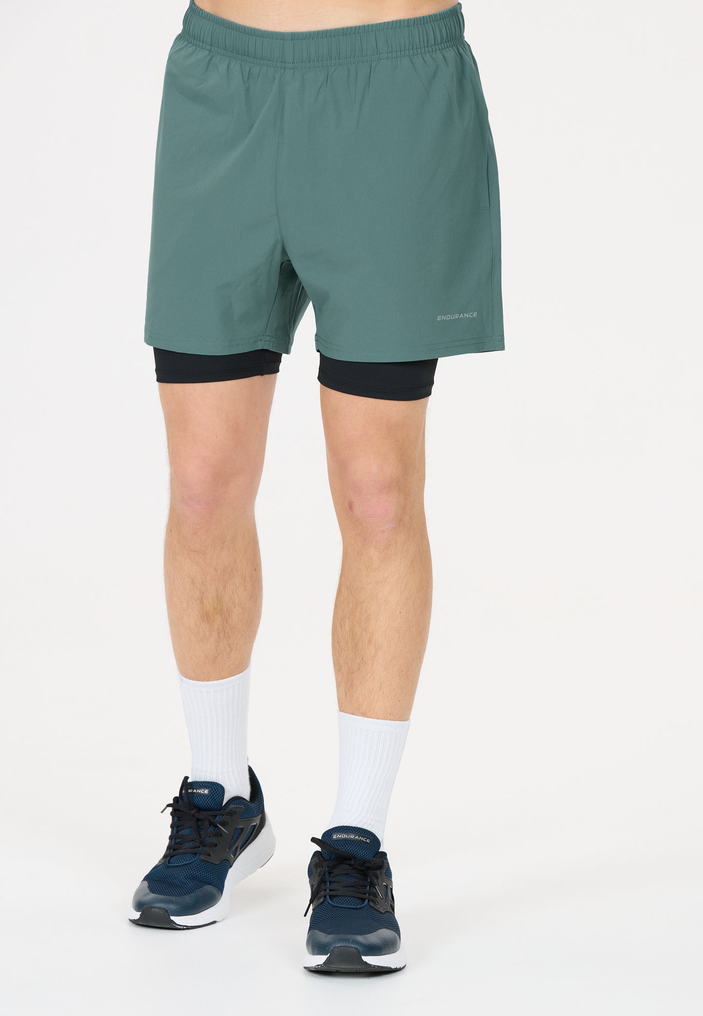 ENDURANCE MENS KROS 2IN1 SHORTS