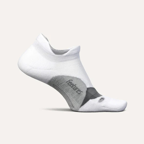 FEETURES ELITE LIGHT CUSHION TAB SOCKS - WHITE