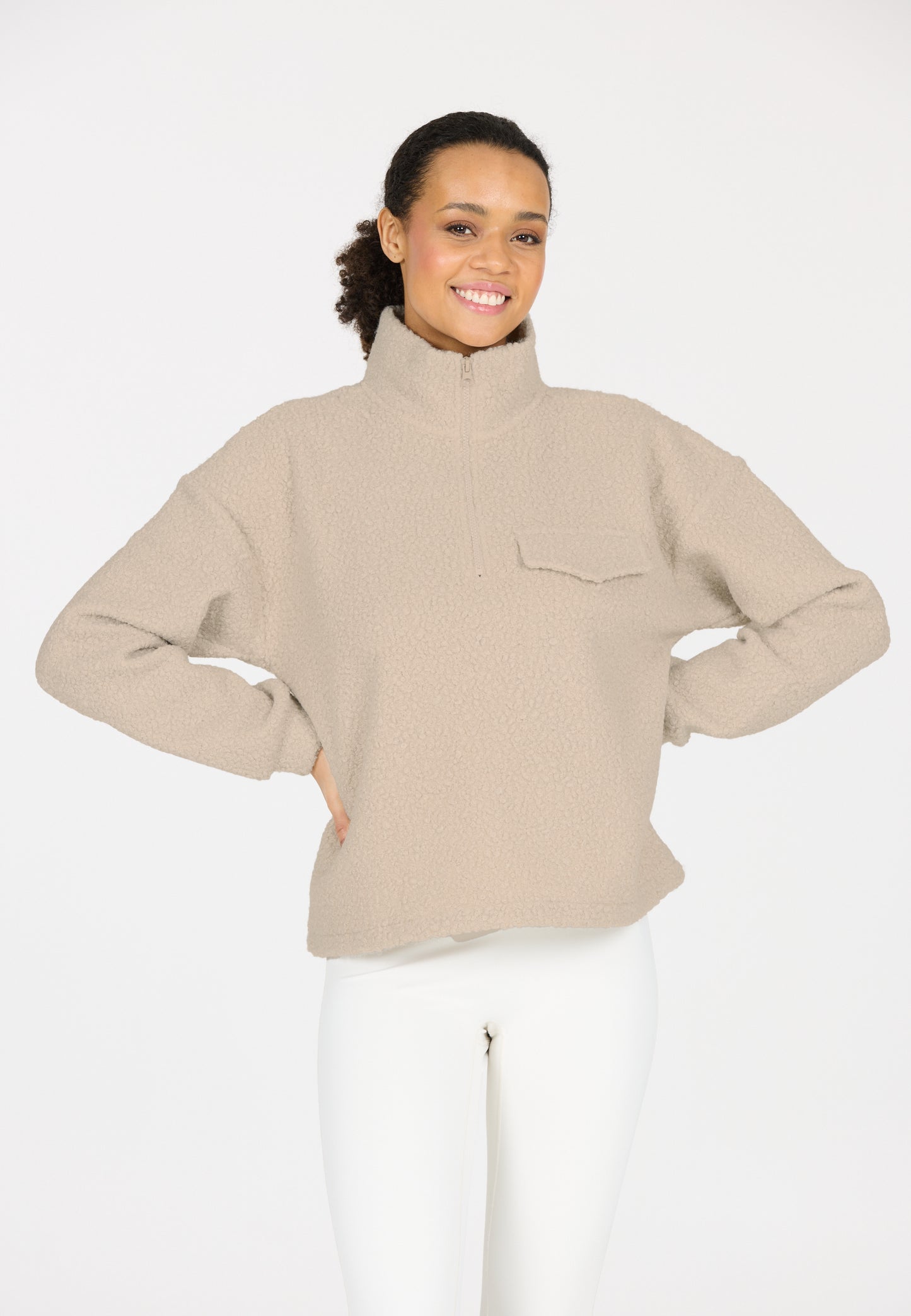 ATHLECIA FLORRIE SHERPA HALF ZIP