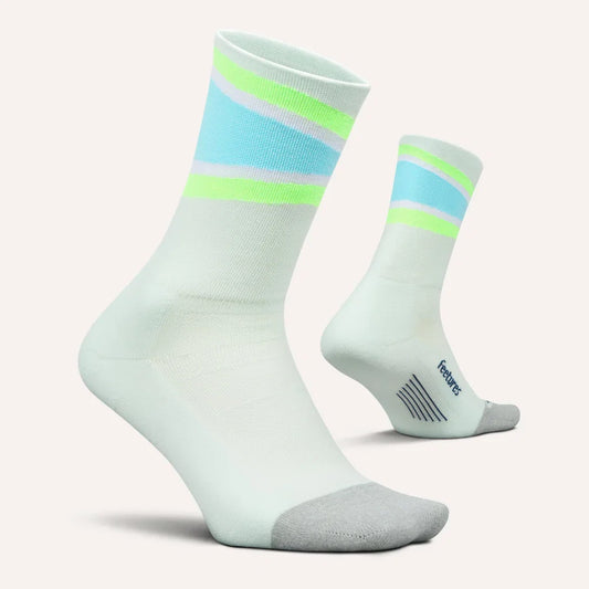 FEETURES ELITE LIGHT CUSHION MINI CREW SOCKS - MINT BOUNCE