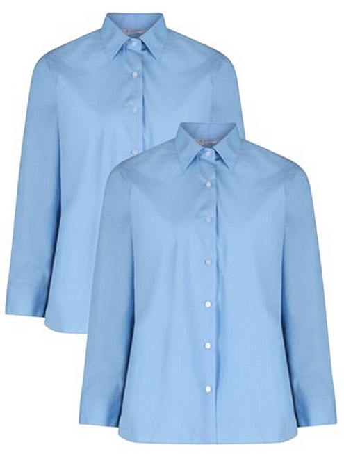 THE HSL TWIN PK BLOUSE L/S - 36" - 48" CHEST