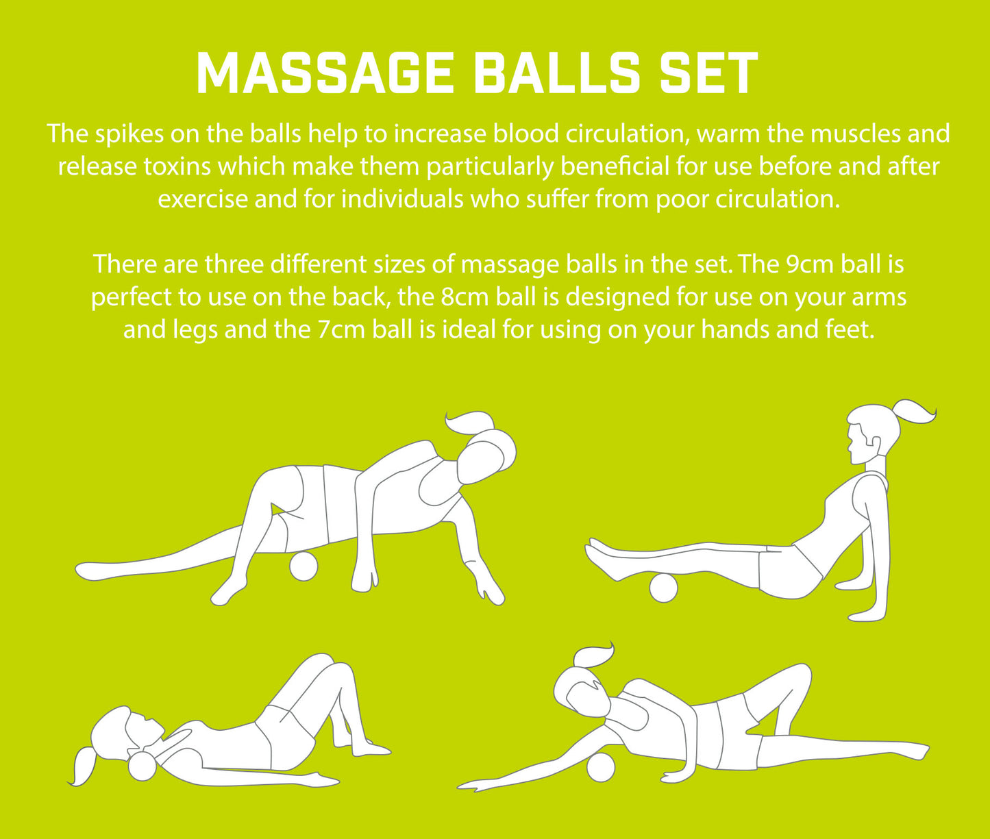 URBAN FITNESS SPIKEY MASSAGE BALLS SET