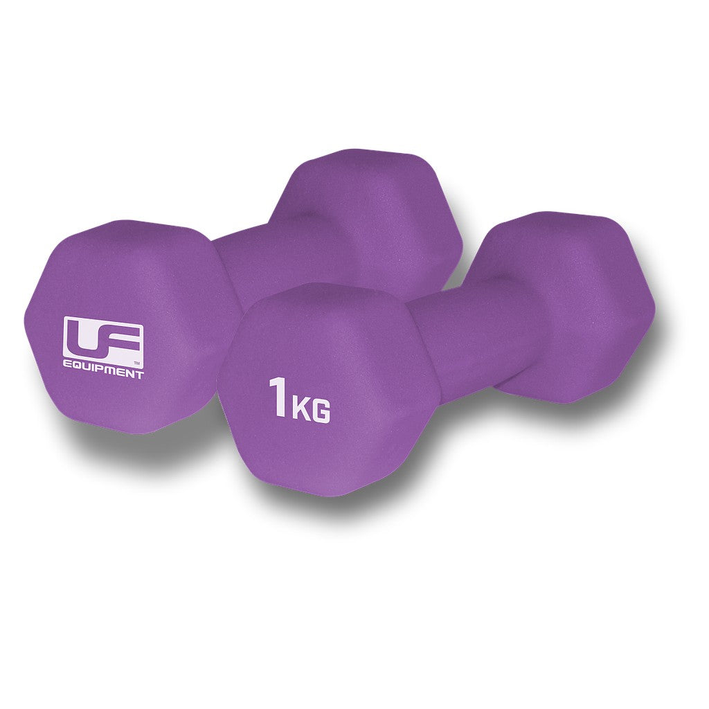 URBAN FITNESS 1KG HEX DUMBBELLS