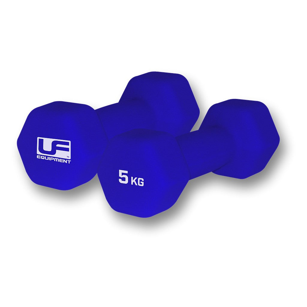 URBAN FITNESS 5KG HEX DUMBBELLS