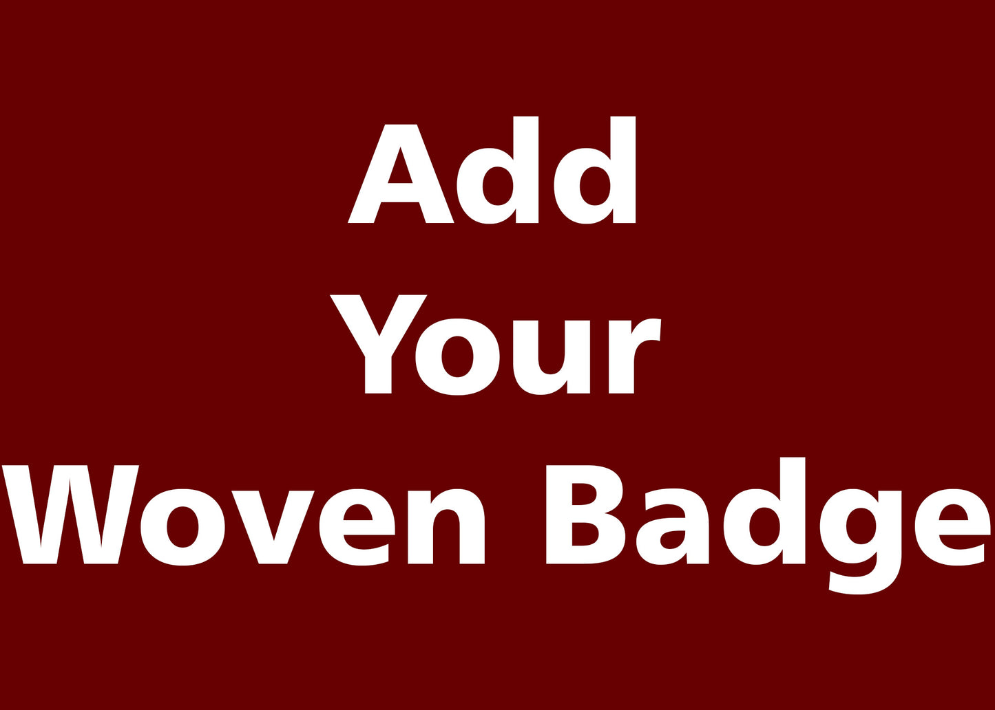 WOVEN BADGE - SENIOR