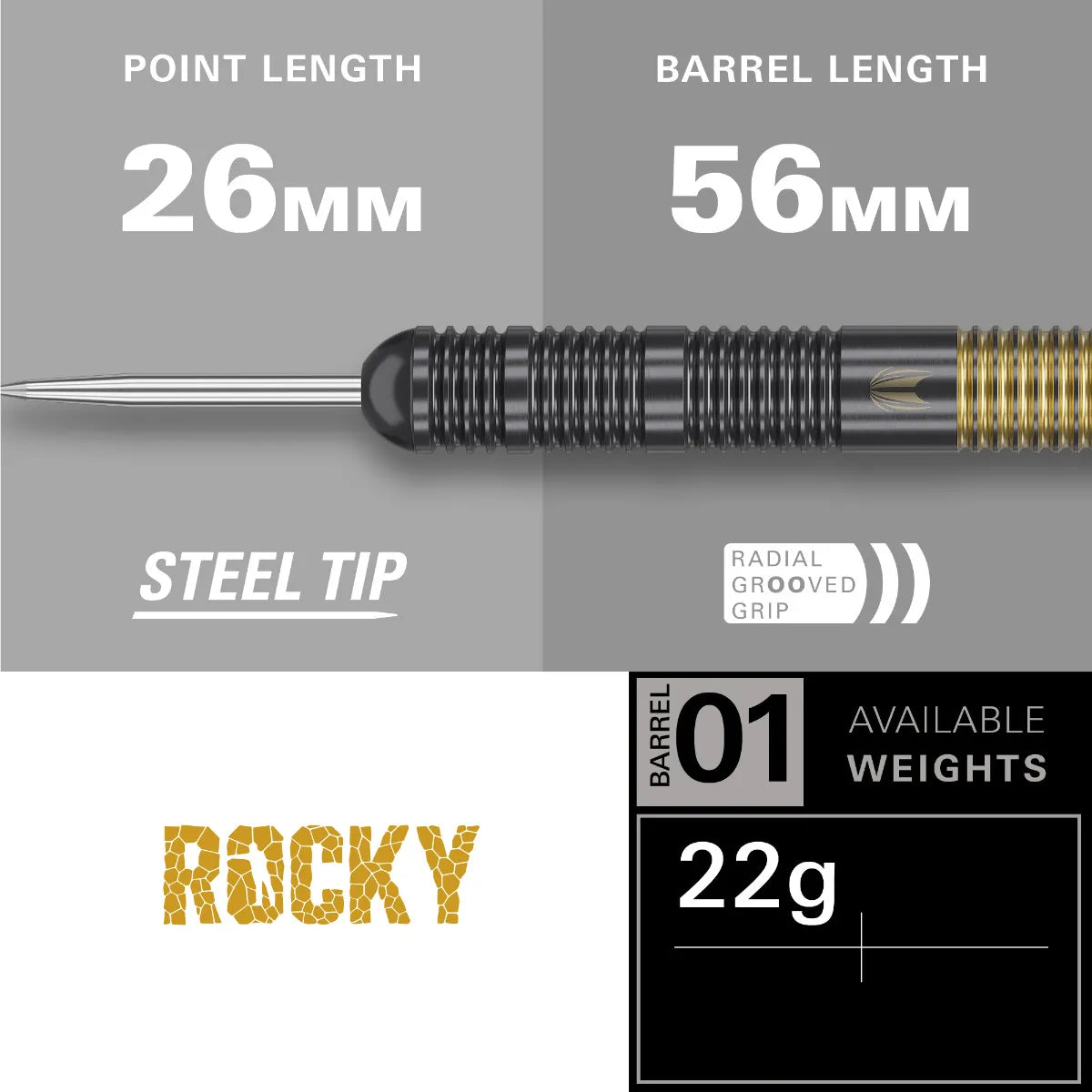 TARGET JOSH ROCK BRASS DARTS