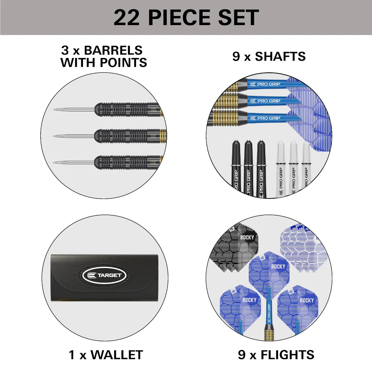 TARGET JOSH ROCK BRASS DARTS