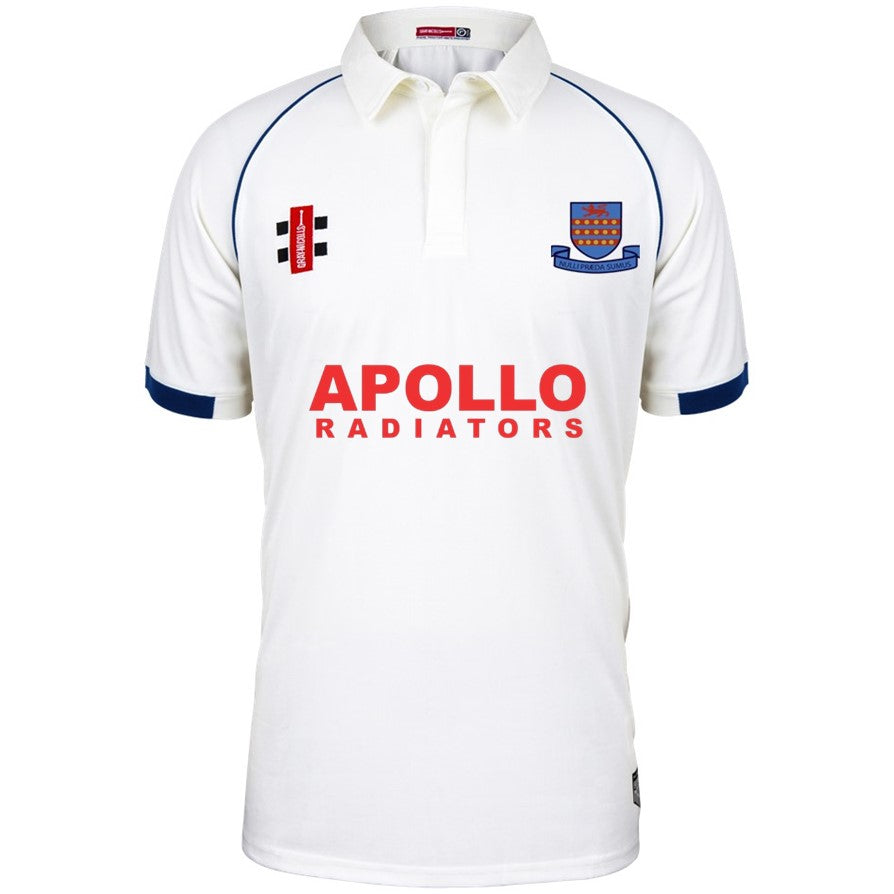 GRAY-NICOLLS KINGS STANLEY CC SENIOR MATRIX V2 S/S PLAYERS SHIRT - JUNIOR SECTION