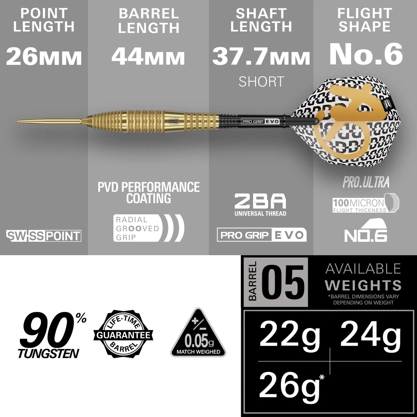 TARGET BOLIDE ENVY 05 90% SP DARTS