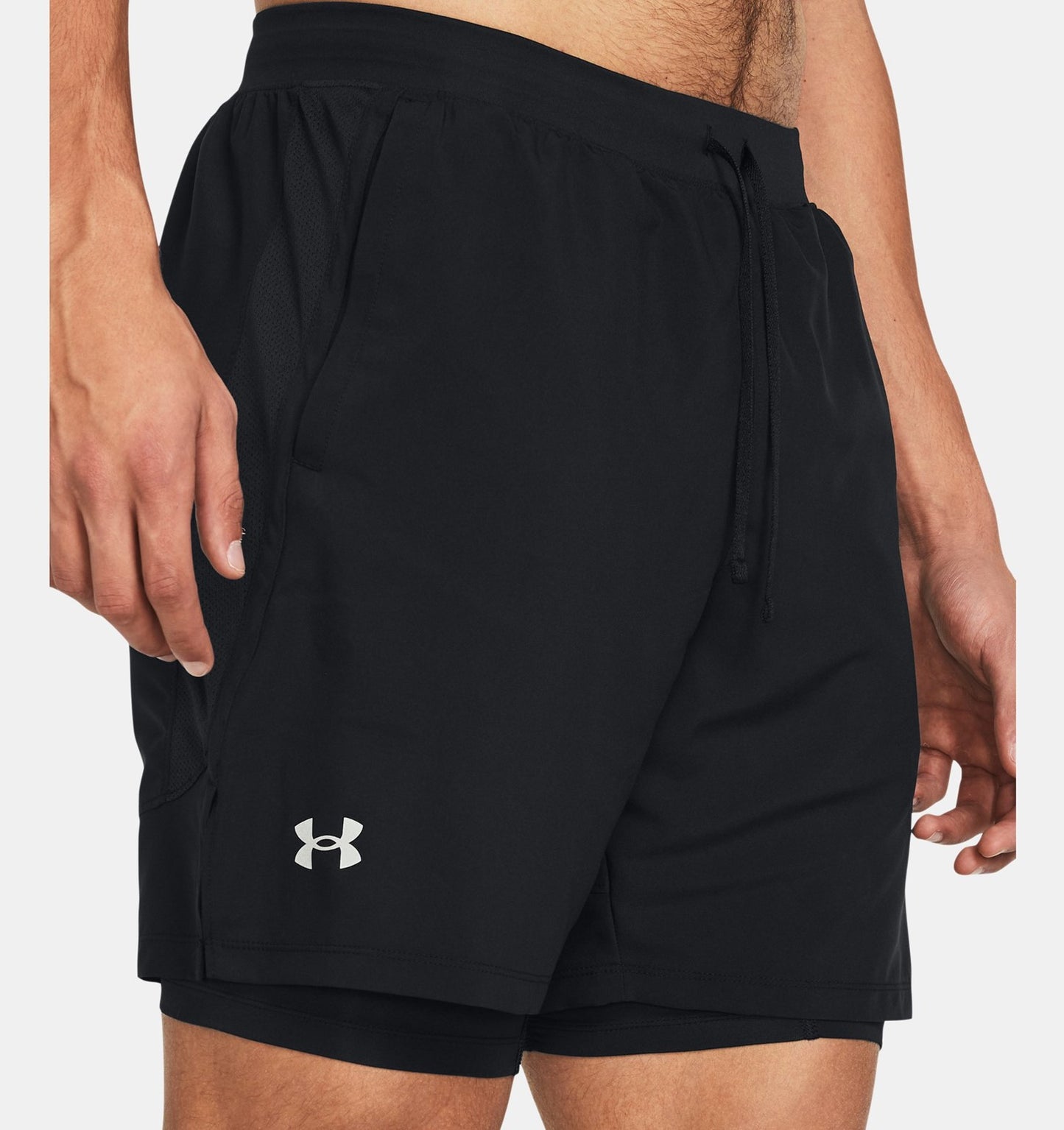 UNDER ARMOUR MENS LAUNCH 2IN1 7" SHORTS