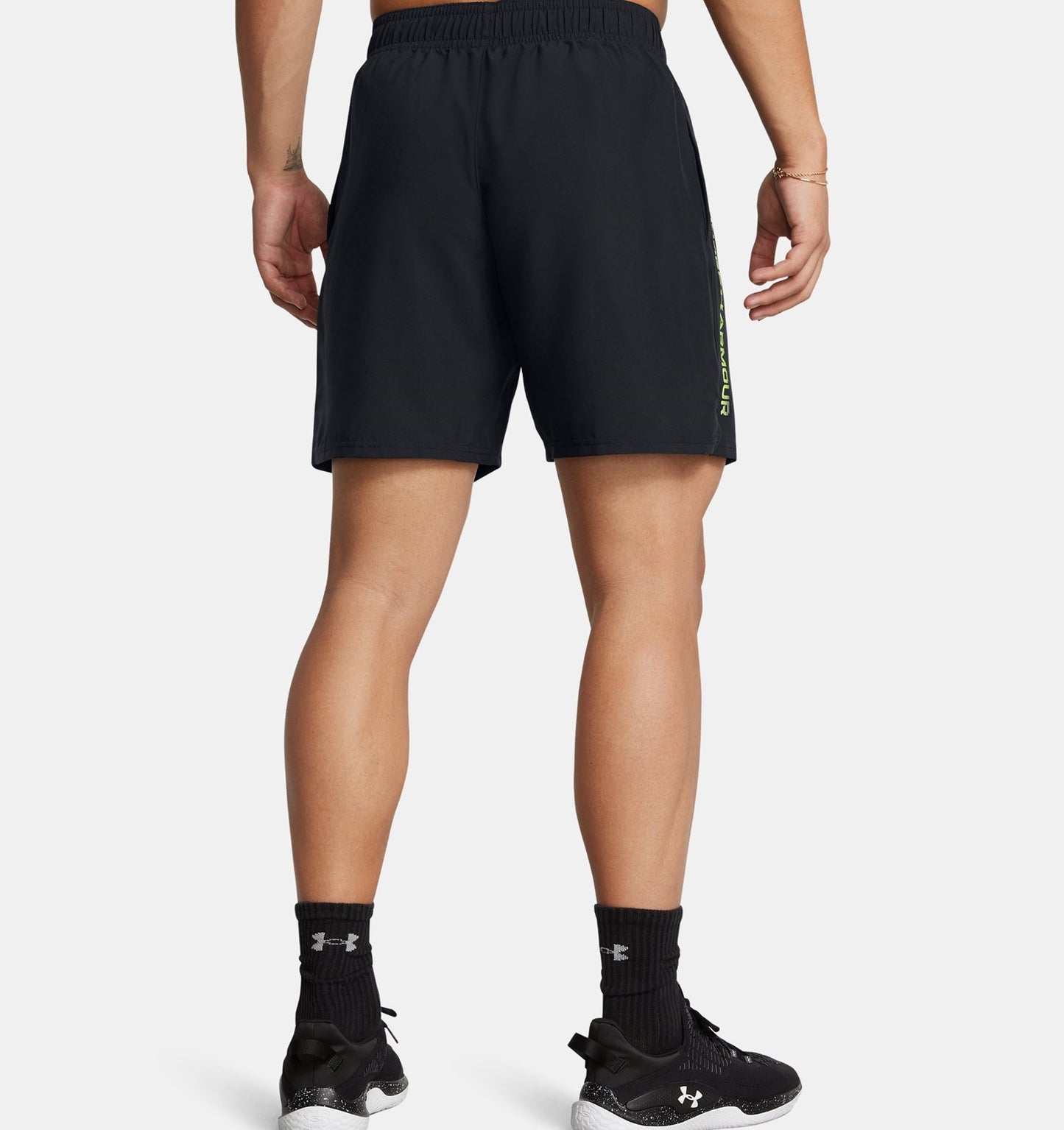 UNDER ARMOUR MENS TECH WOVEN WORDMARK SHORTS
