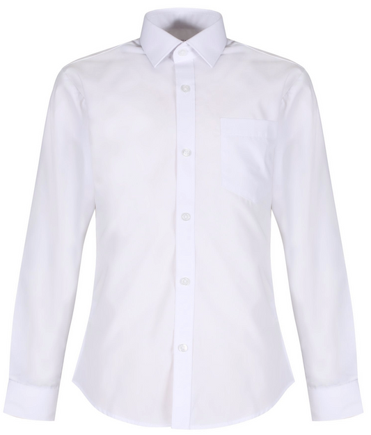 WHITE L/S SHIRTS TWIN PACK - 12.5" - 14"