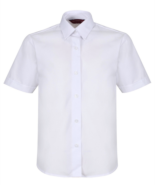 WHITE S/S BLOUSE TWIN PACK - 24" - 36"